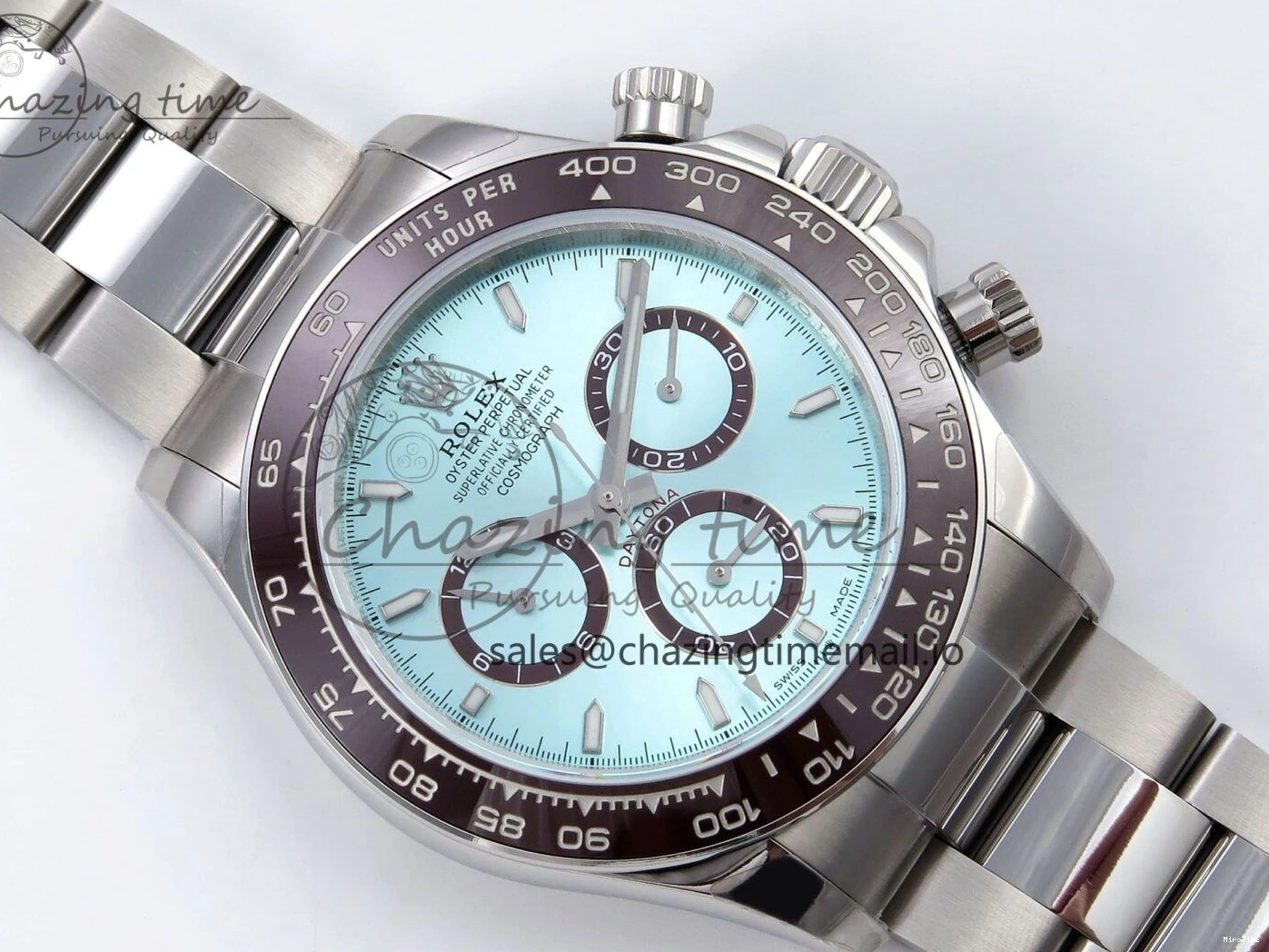 MiroTime 0303 Daytona 126506 QF 1:1 Best Edition Ice Blue Dial Lume Marker on SS YG Braclet SH4131 V TopPick 1272
